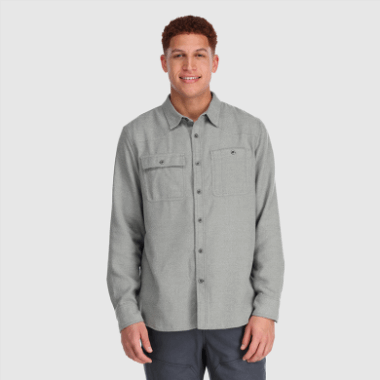 Outdoor Research Men's Feedback Flannel Shirt Pewter