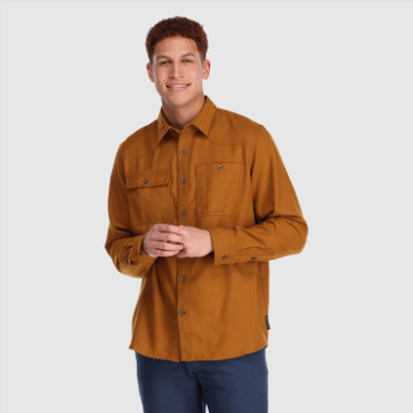 Outdoor Research Men's Feedback Flannel Shirt Saddle