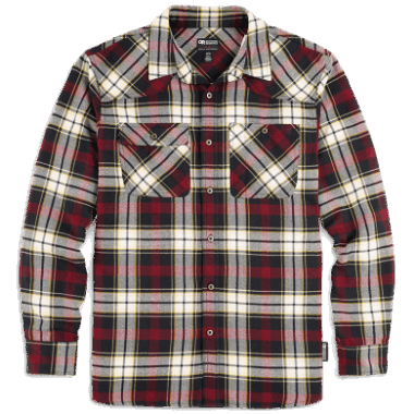 Outdoor Research Men's Feedback Flannel Shirt Kalamata Plaid