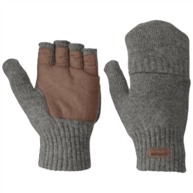 Outdoor Research Men's Lost Coast Fingerless Mitts Pewter