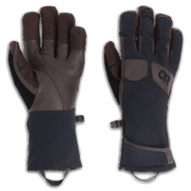 Outdoor Research Men's Extravert Gloves Black/Chocolate Natural