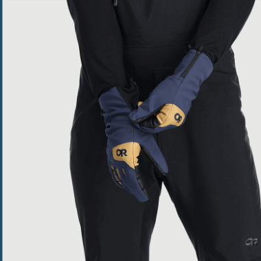 Outdoor Research Men's Stormtracker Gore-Tex® Infinium™ Sensor Gloves Naval Blue