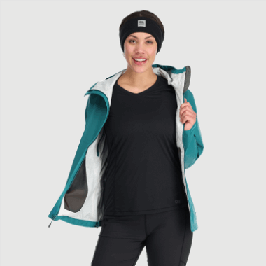 Outdoor Research Women's Apollo Rain Jacket Deep Lake