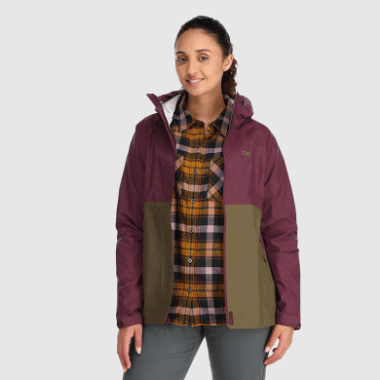 Outdoor Research Women's Apollo Rain Jacket Kalamata/Loden