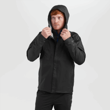 Outdoor Research Men's Apollo Rain Jacket Black