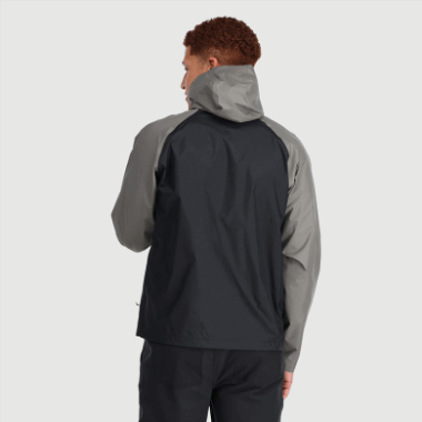 Outdoor Research Men's Apollo Rain Jacket Black/Pewter
