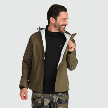 Outdoor Research Men's Apollo Rain Jacket Loden