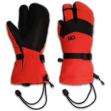 Outdoor Research Men's Highcamp 3-Finger Gloves Cranberry