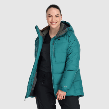 Outdoor Research Women's Super Alpine Down Parka Deep Lake