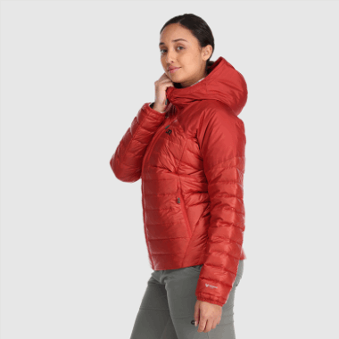 Outdoor Research Women's Helium Down Hoodie Cranberry