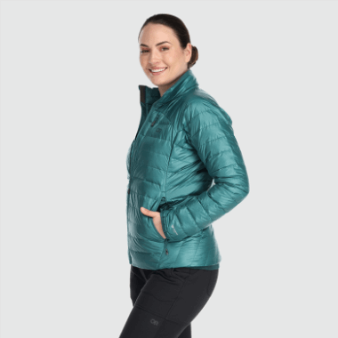 Outdoor Research Women's Helium Down Jacket Deep Lake