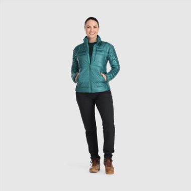 Outdoor Research Women's Helium Down Jacket Deep Lake