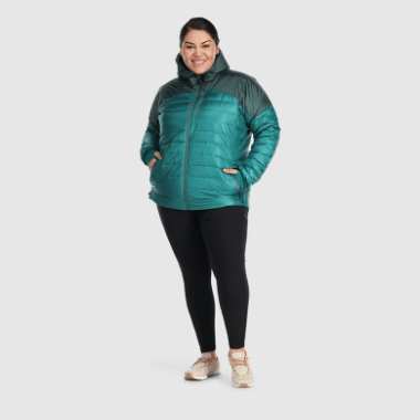 Outdoor Research Women's Helium Down Hoodie-Plus Black
