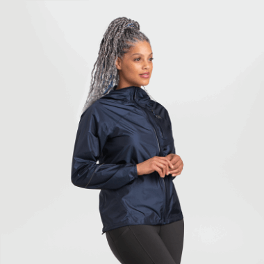 Outdoor Research Women's Helium Rain Jacket Naval Blue