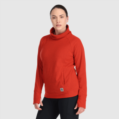 Outdoor Research Women's Trail Mix Cowl Pullover Cranberry