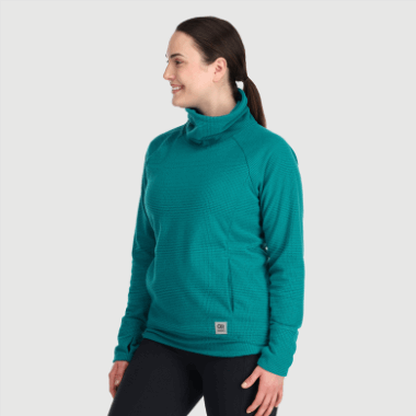 Outdoor Research Women's Trail Mix Cowl Pullover Deep Lake