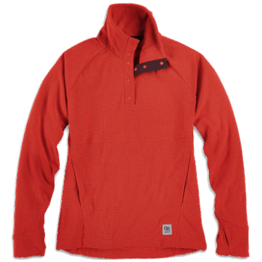 Outdoor Research Women's Trail Mix Snap Pullover Cranberry