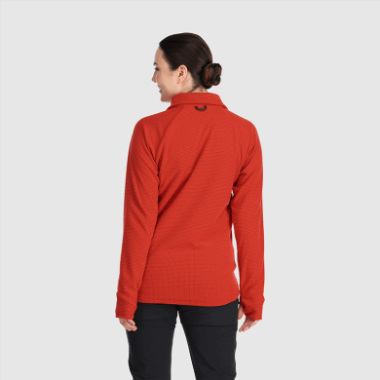 Outdoor Research Women's Trail Mix Snap Pullover Cranberry