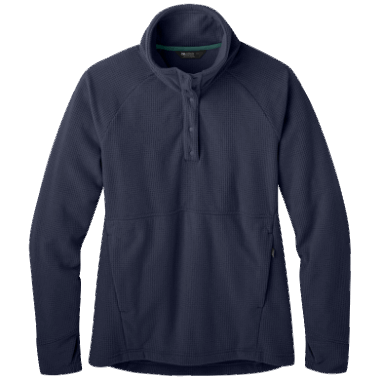 Outdoor Research Women's Trail Mix Snap Pullover Naval Blue