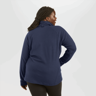 Outdoor Research Women's Trail Mix Snap Pullover Naval Blue