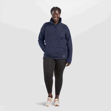 Outdoor Research Women's Trail Mix Snap Pullover Naval Blue
