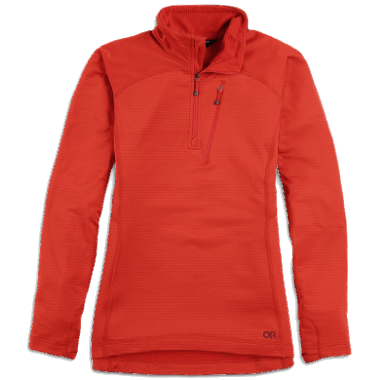Outdoor Research Women's Vigor Quarter Zip Cranberry