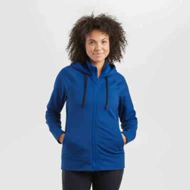 Outdoor Research Women's Emersion Fleece Hoodie Classic Blue Heather