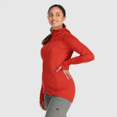 Outdoor Research Women's Vigor Full Zip Hoodie-Plus Cranberry