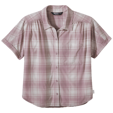 Outdoor Research Women's Astroman S/S Sun Shirt Moth Plaid