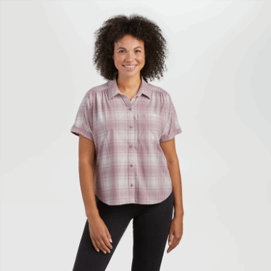 Outdoor Research Women's Astroman S/S Sun Shirt Moth Plaid