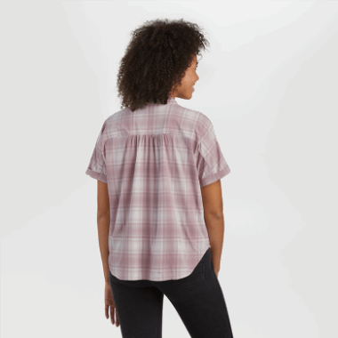 Outdoor Research Women's Astroman S/S Sun Shirt Moth Plaid