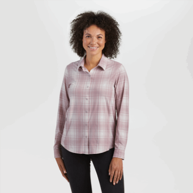 Outdoor Research Women's Astroman L/S Sun Shirt Moth Plaid
