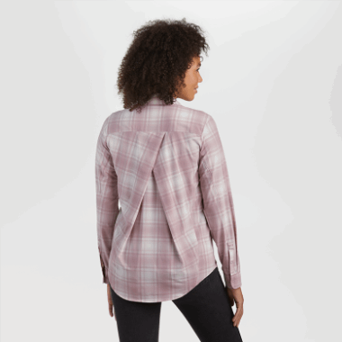 Outdoor Research Women's Astroman L/S Sun Shirt Moth Plaid
