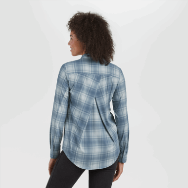 Outdoor Research Women's Astroman L/S Sun Shirt Nimbus Plaid