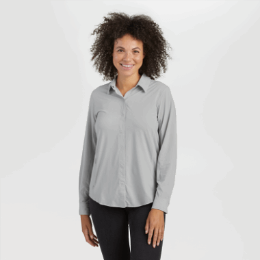 Outdoor Research Women's Astroman L/S Sun Shirt Pebble