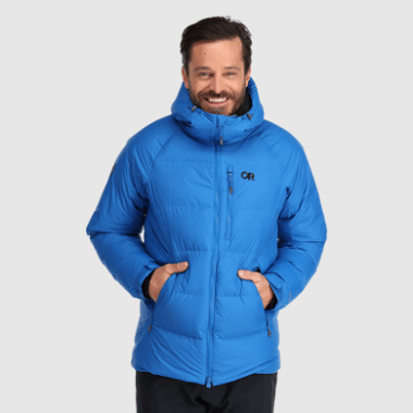Outdoor Research Men's Super Alpine Down Parka Classic Blue