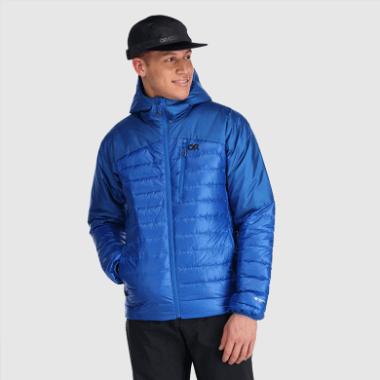 Outdoor Research Men's Helium Down Hoodie Classic Blue