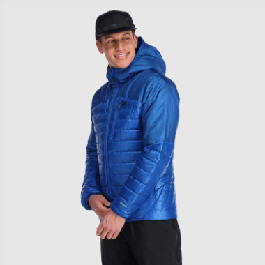 Outdoor Research Men's Helium Down Hoodie Classic Blue