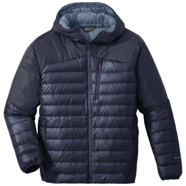 Outdoor Research Men's Helium Down Hoodie Naval Blue