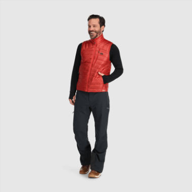 Outdoor Research Men's Helium Down Vest Cranberry