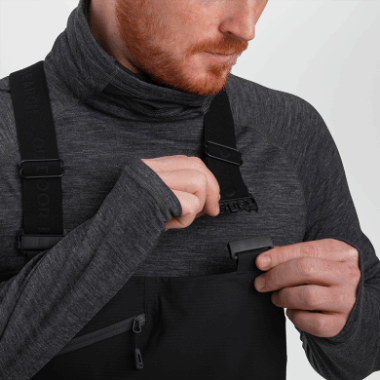 Outdoor Research Men's Carbide Bibs Solid Black