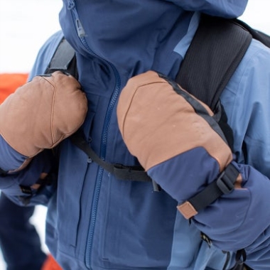 Outdoor Research Carbide Sensor Mitts Naval Blue/Saddle