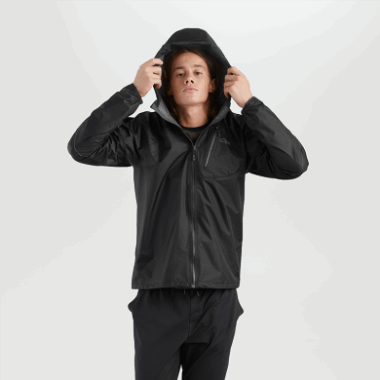 Outdoor Research Men's Helium Rain Jacket Black