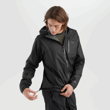 Outdoor Research Men's Helium Rain Jacket Black