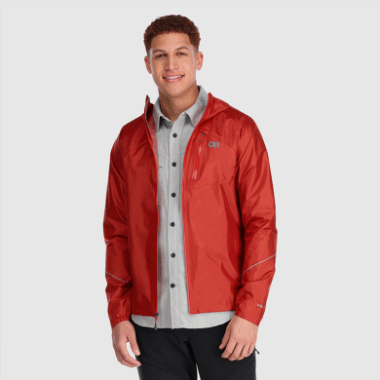 Outdoor Research Men's Helium Rain Jacket Cranberry