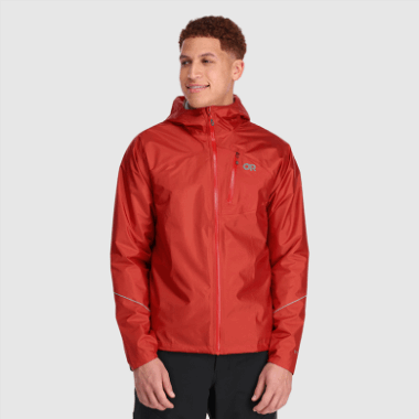 Outdoor Research Men's Helium Rain Jacket Cranberry