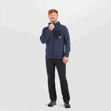 Outdoor Research Men's Trail Mix Hoodie Naval Blue