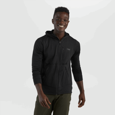 Outdoor Research Men's Vigor Full Zip Hoodie Black