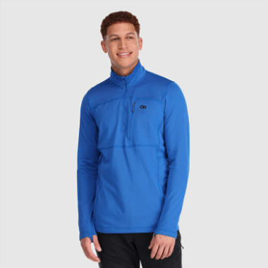 Outdoor Research Men's Vigor Quarter Zip Classic Blue