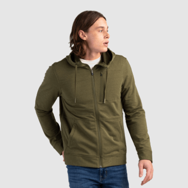 Outdoor Research Men's Emersion Fleece Hoodie Loden Heather